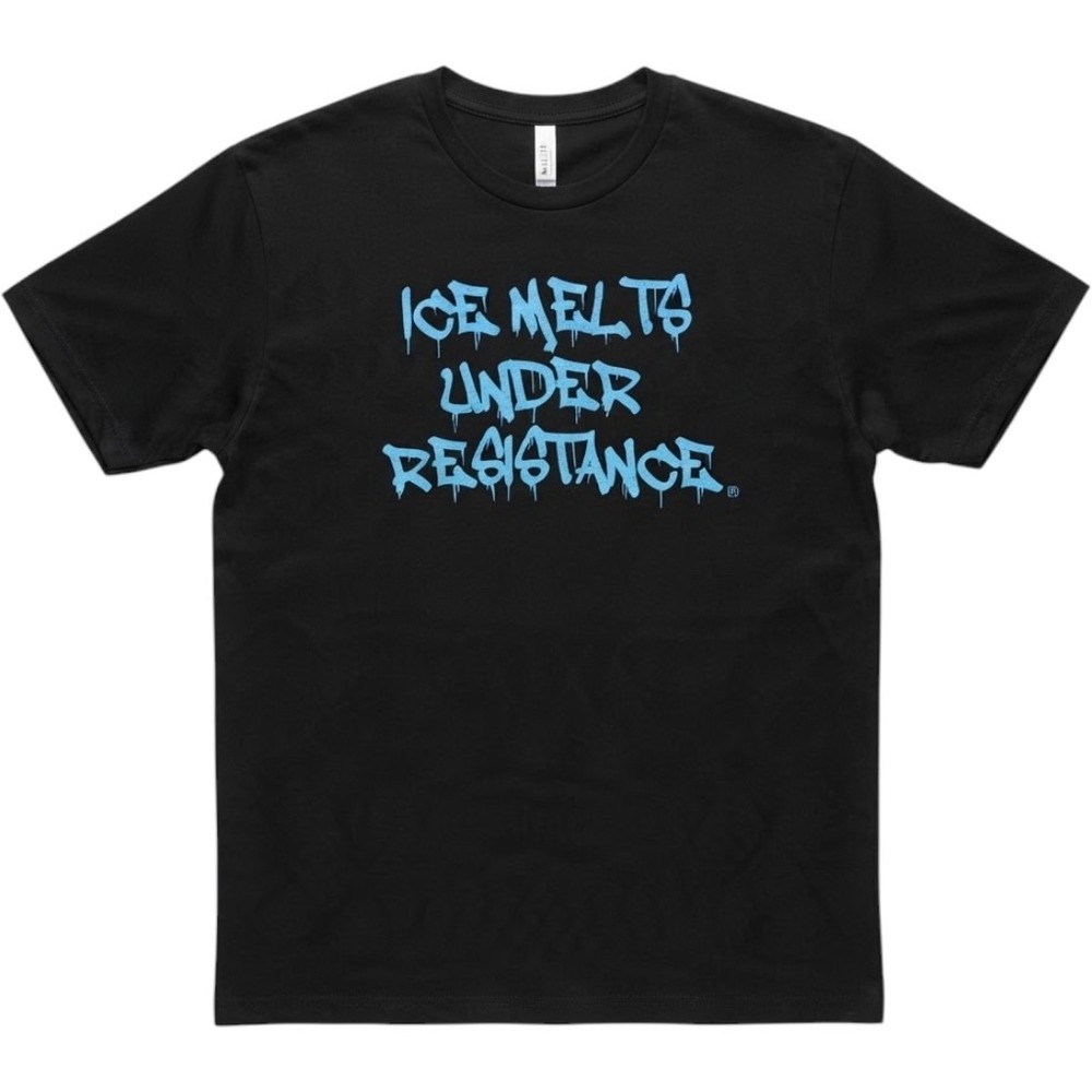 Next Level Ice Melts Under Resistance Graphic Tee Black Blue XL